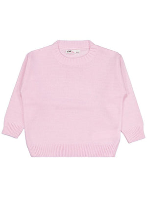 Civil Girls Düz 2-5 Yaş Kazak - Pembe