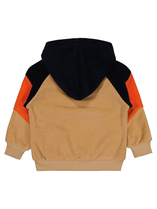 Civil Erkek Çocuk Parçalı Polar Sweatshirt | Polar Uzun Kol | Okul Kreş ve Günlük Kullanım - Bej