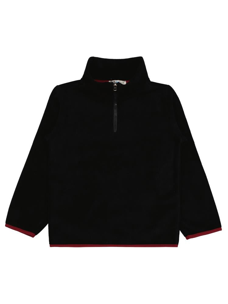 Civil Boys Fermuarlı Armalı Polar 10-13 Yaş Sweatshirt - Siyah