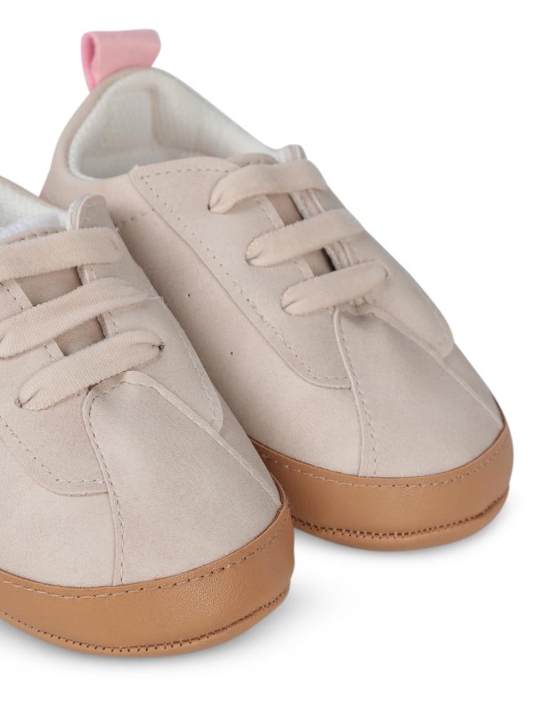 Civil Baby Bağcıklı 19-21 Numara İlkadım Ayakkabı - Bej