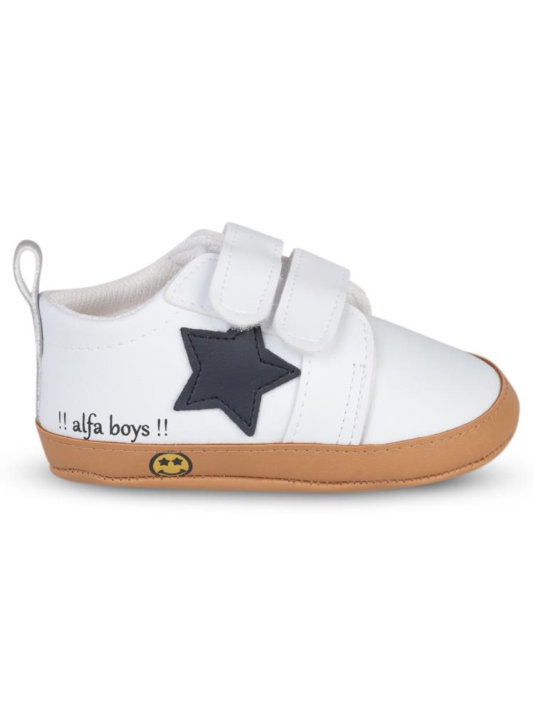 Civil Baby Cırtlı 19-21 Numara İlkadım Ayakkabı - Beyaz