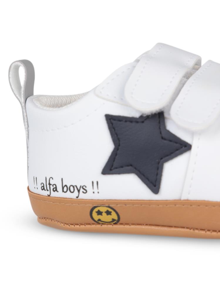 Civil Baby Cırtlı 19-21 Numara İlkadım Ayakkabı - Beyaz