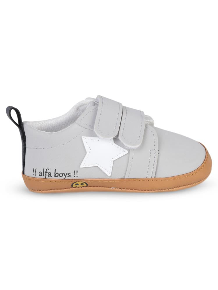 Civil Baby Cırtlı 19-21 Numara İlkadım Ayakkabı - Gri