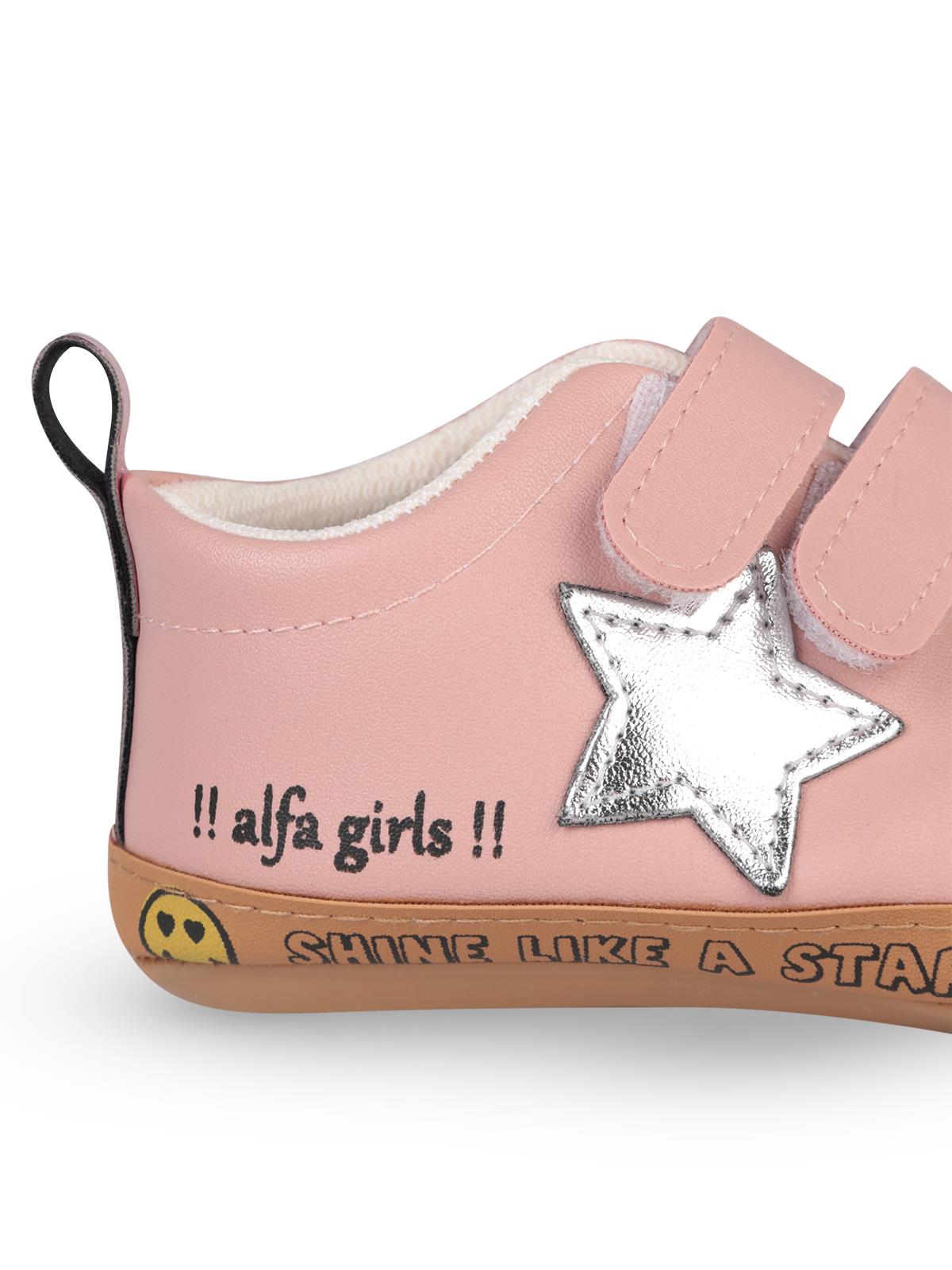 Civil Baby Cırtlı 19-21 Numara İlkadım Ayakkabı - Pembe