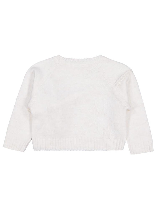 Civil Girls Ayıcık Aksesuarlı 2-5 Yaş Kazak - Ekru