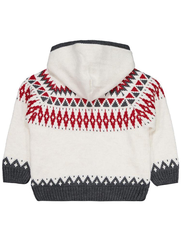 Civil Girls Etnik Desenli 6-9 Yaş Hırka - Bej