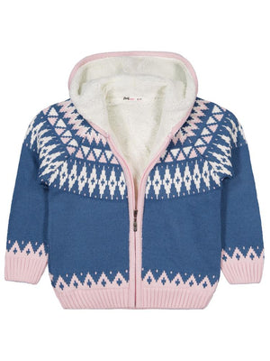 Civil Girls Etnik Desenli 6-9 Yaş Hırka - Yeşil