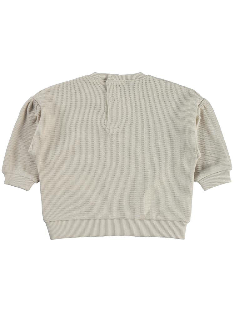 Civil Baby Kalp Nakışlı 6-18 Ay Sweatshirt - Bej