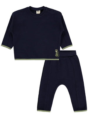 Civil Baby Tiger Nakışlı 6-18 Ay Takım - Lacivert