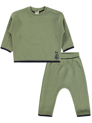 Civil Baby Tiger Nakışlı 6-18 Ay Takım - Haki