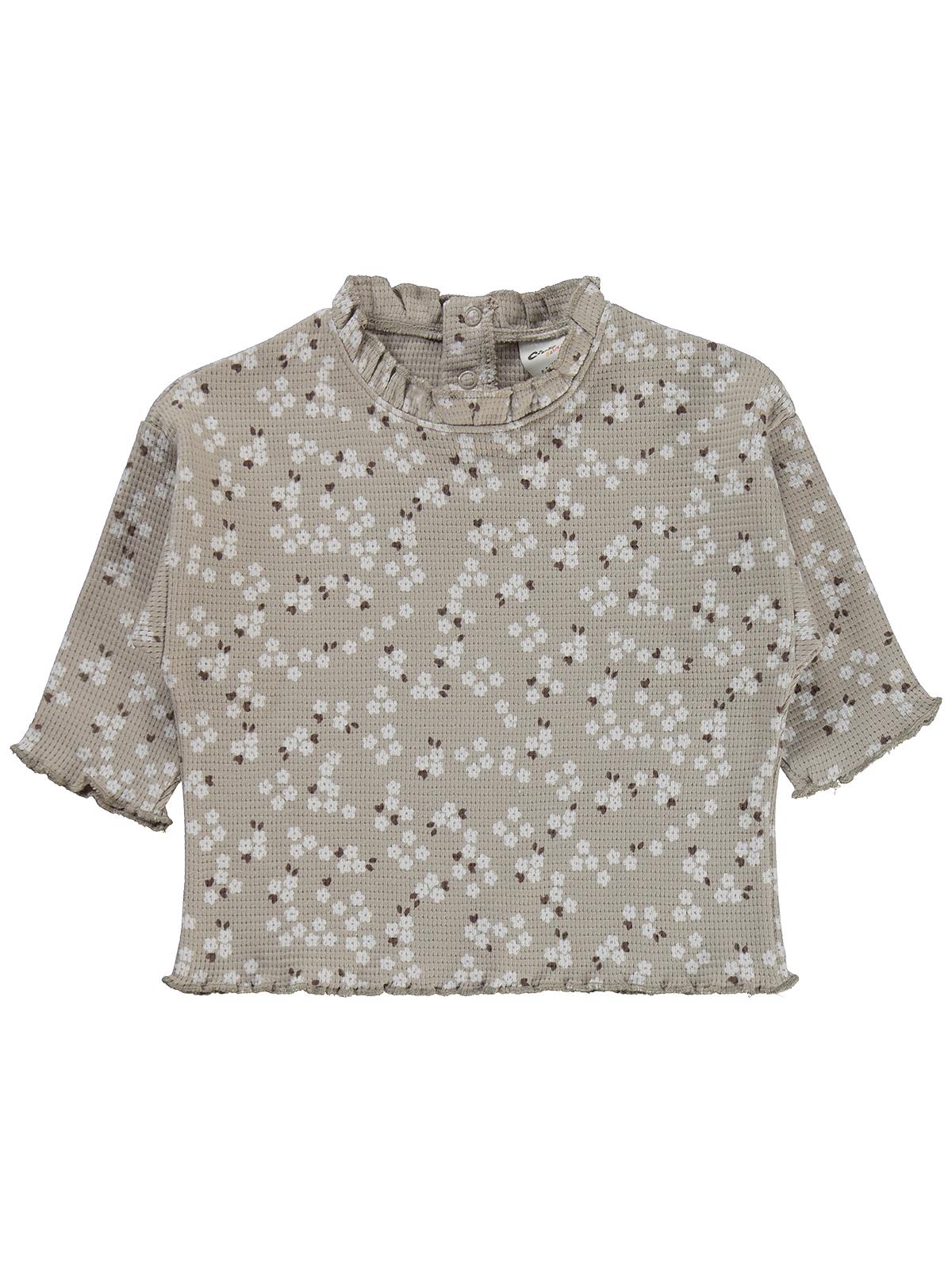 Civil Baby Mini Çiçek Baskılı 6-18 Ay Takım - Bej