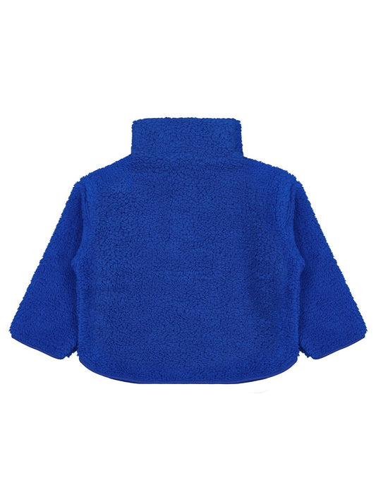Civil Boys Erkek Çocuk Biyeli Yarım Fermuarlı Sweatshirt | Velsoft | Okul Kreş ve Günlük Kullanım - Mavi