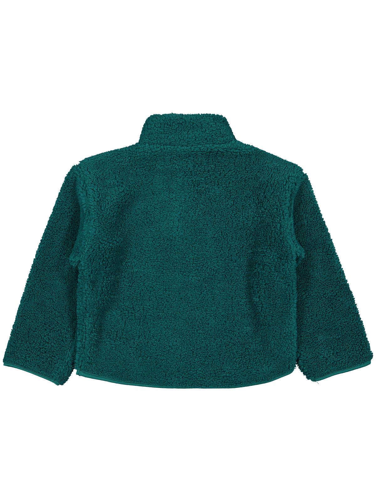 Civil Erkek Çocuk Biyeli Yarım Fermuarlı Sweatshirt | Velsoft | Okul Kreş ve Günlük Kullanım - Yeşil