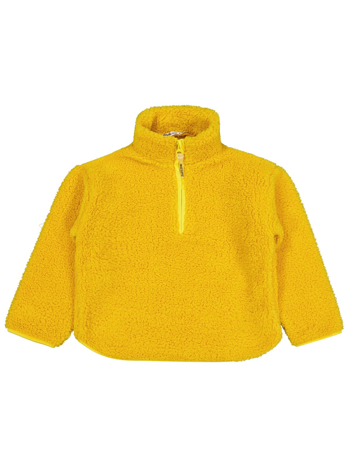 Civil Erkek Çocuk Biyeli Yarım Fermuarlı Sweatshirt | Velsoft | Okul Kreş ve Günlük Kullanım - Hardal