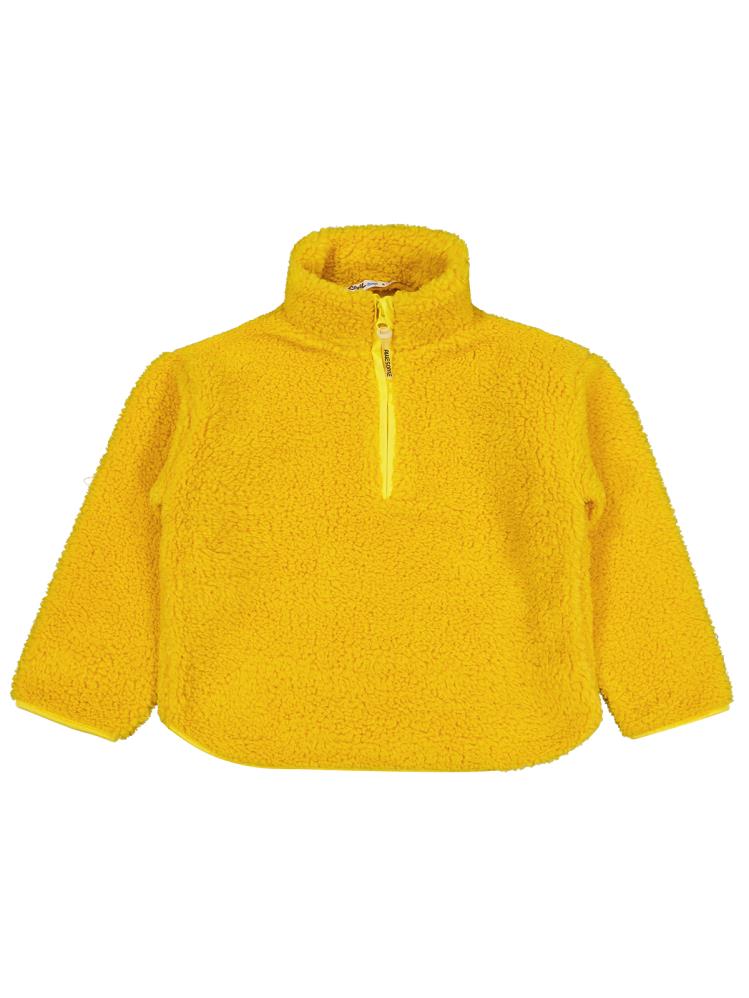 Civil Boys Biyeli Yarım Fermuarlı 6-9 Yaş Sweatshirt - Hardal