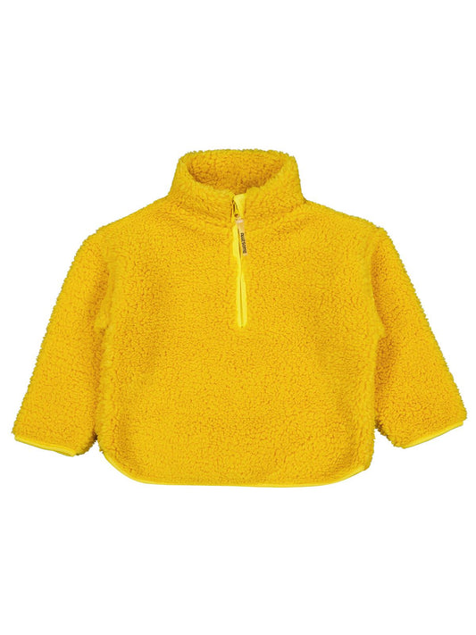 Civil Boys Erkek Çocuk Biyeli Yarım Fermuarlı Sweatshirt | Velsoft | Okul Kreş ve Günlük Kullanım - Hardal