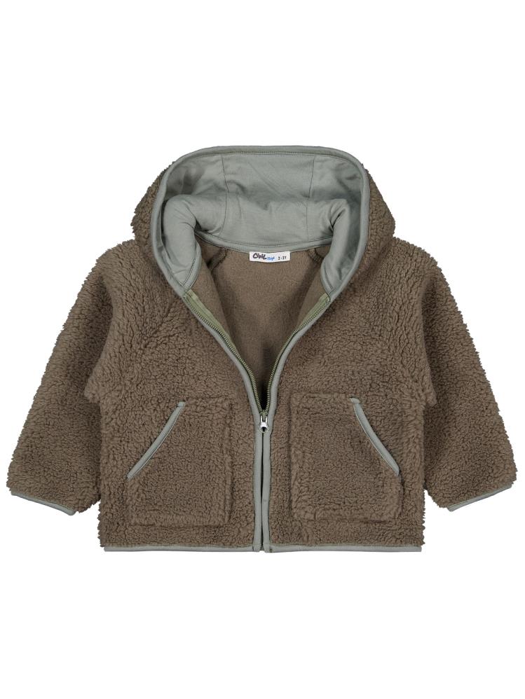 Civil Boys Biyeli Fermuarlı 2-5 Yaş Hırka - Haki