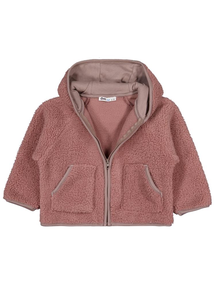 Civil Boys Biyeli Fermuarlı 2-5 Yaş Hırka - Kahverengi