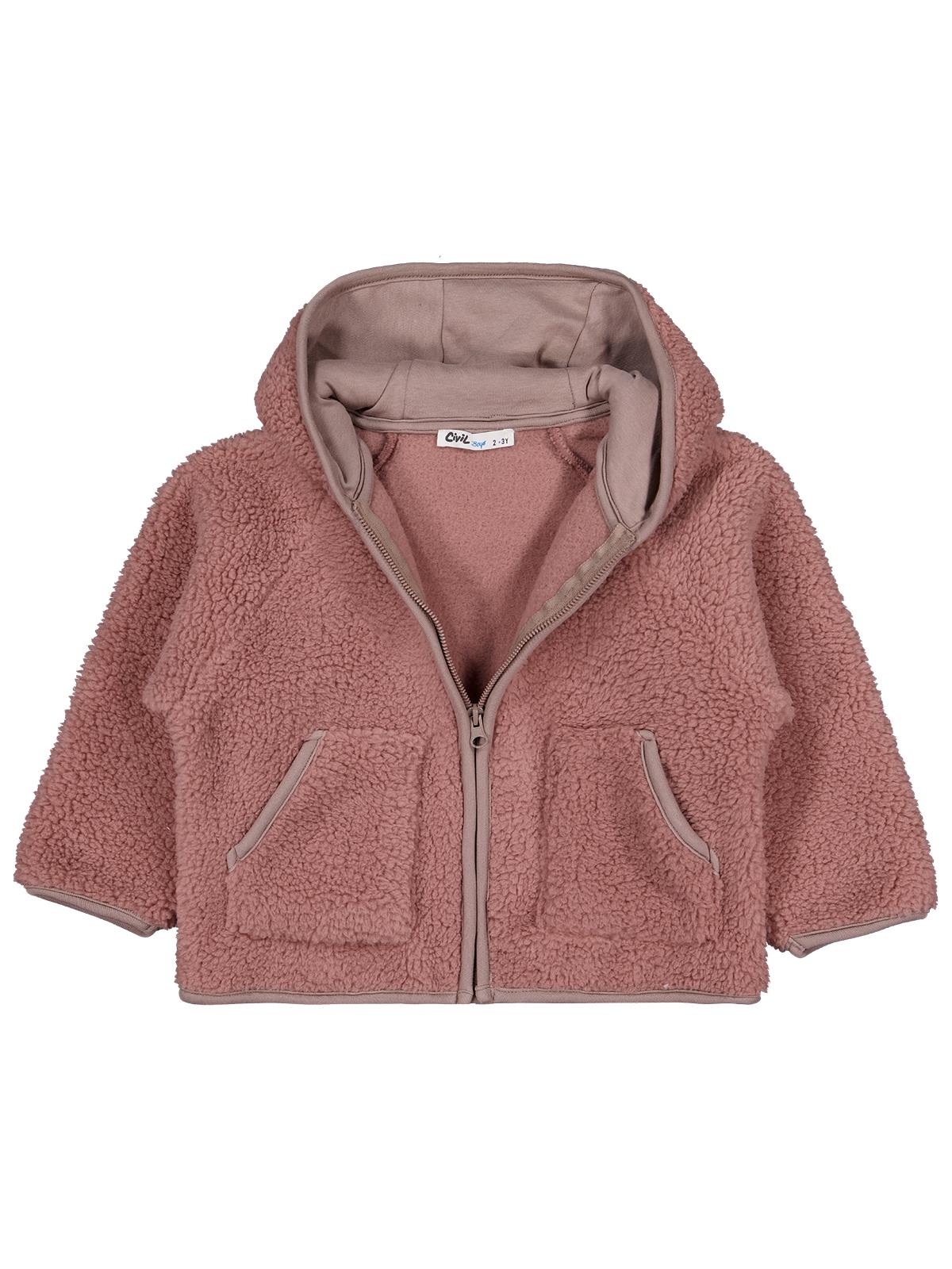 Civil Boys Biyeli Fermuarlı 2-5 Yaş Hırka - Kahverengi