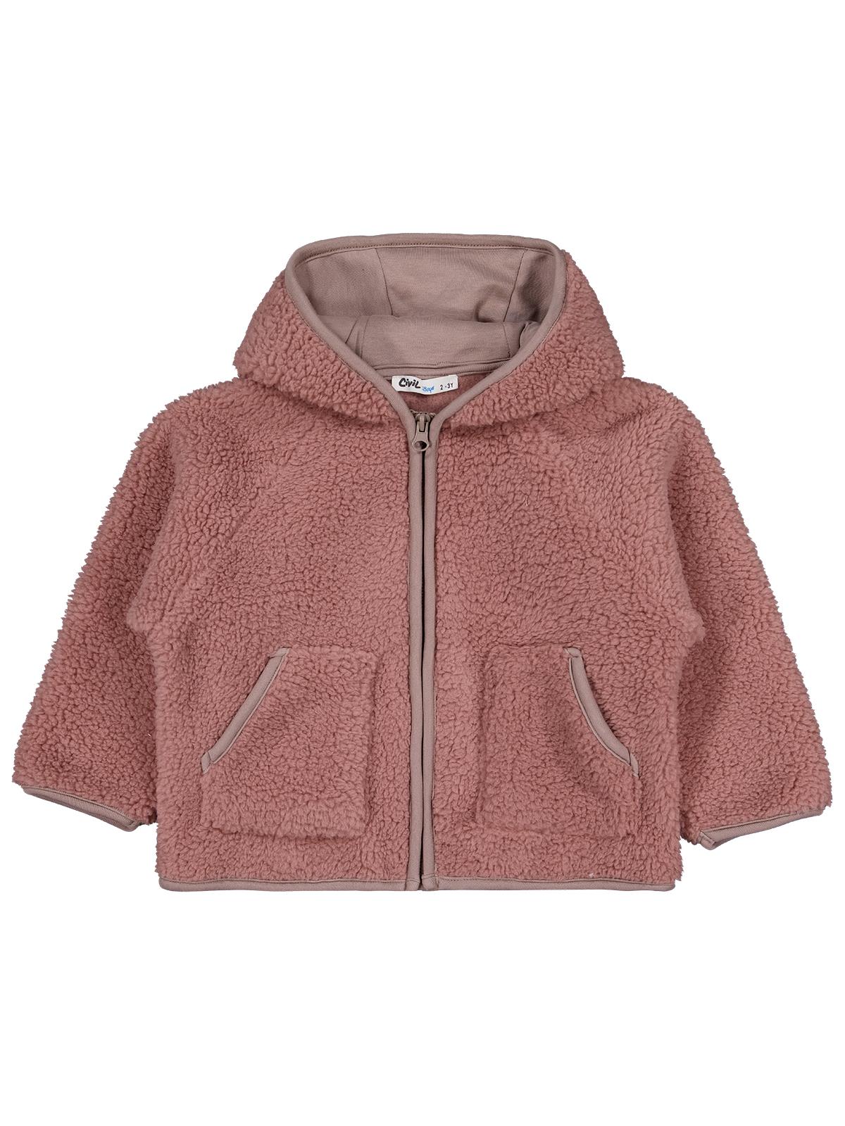 Civil Boys Biyeli Fermuarlı 2-5 Yaş Hırka - Kahverengi
