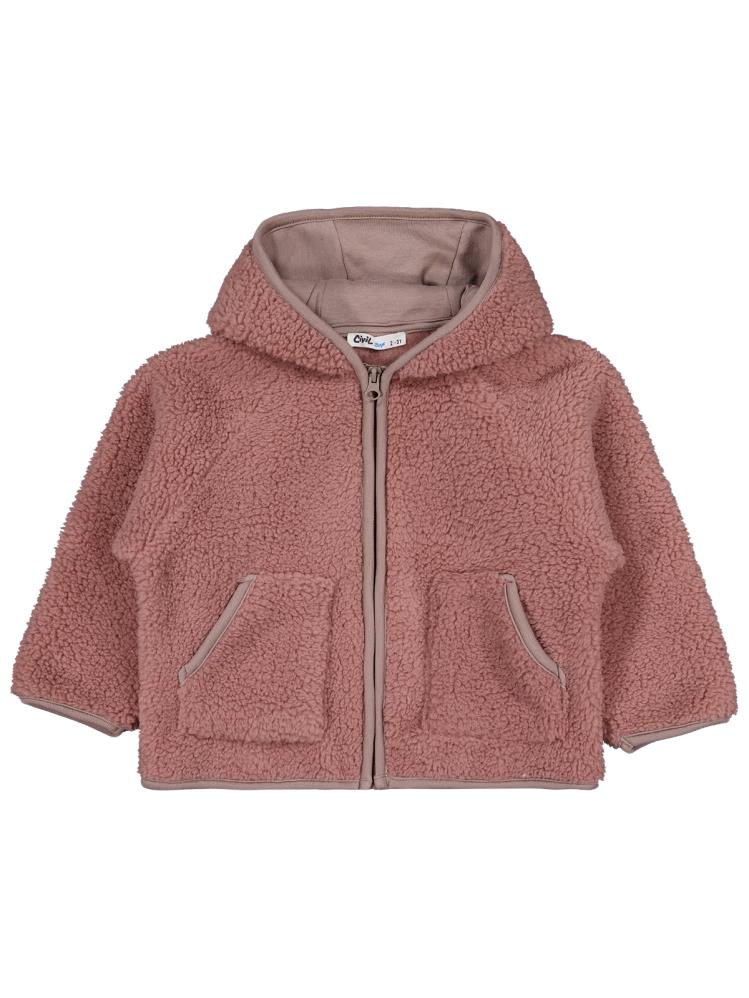 Civil Boys Biyeli Fermuarlı 2-5 Yaş Hırka - Kahverengi