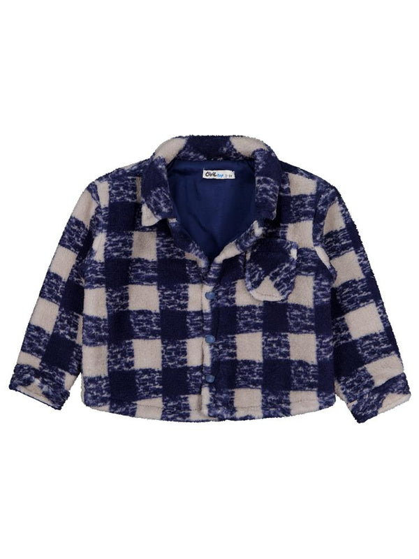 Civil Boys Ekoseli Welsoft 2-5 Yaş Gömlek - Lacivert