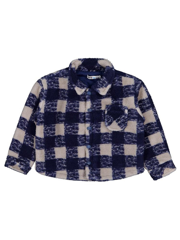 Civil Boys Ekoseli Welsoft 2-5 Yaş Gömlek - Lacivert