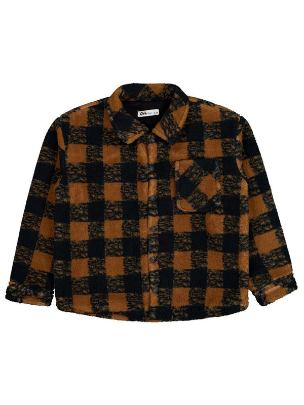 Civil Boys Ekoseli Welsoft 6-9 Yaş Gömlek - Kahverengi