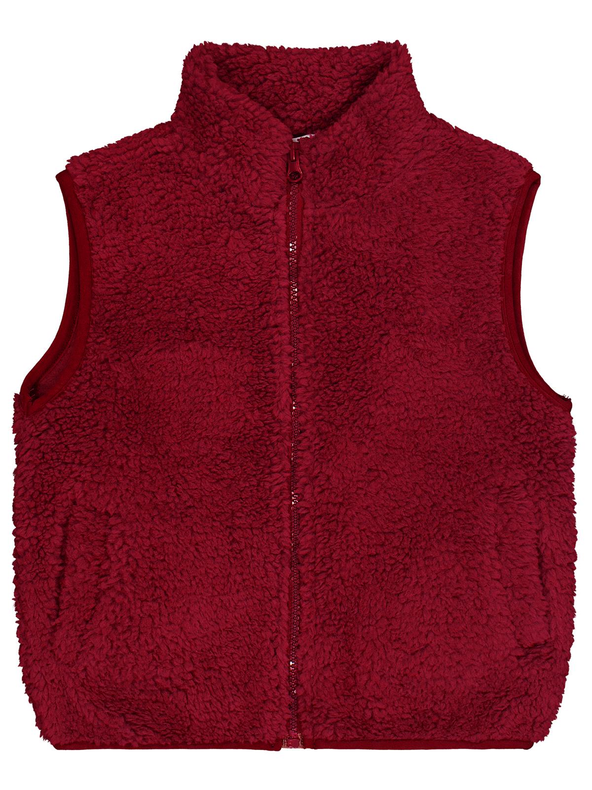 Civil Boys Cepli Fermuarlı 2-5 Yaş Yelek - Bordo