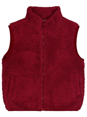 Civil Boys Cepli Fermuarlı 2-5 Yaş Yelek - Bordo