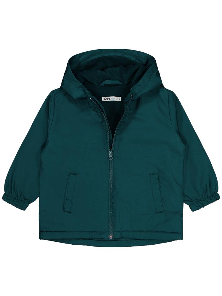Civil Boys İçi Polarlı Basic 2-5 Yaş Yağmurluk - Yeşil