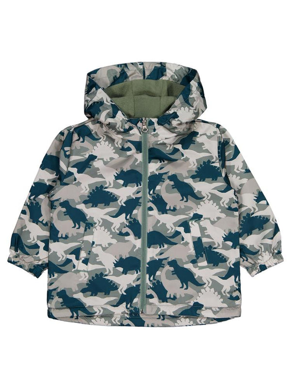 Civil Boys Dinozor Baskılı 2-5 Yaş Yağmurluk - Haki