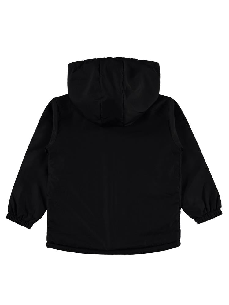 Civil Boys İçi Polarlı Basic 6-9 Yaş Yağmurluk - Siyah