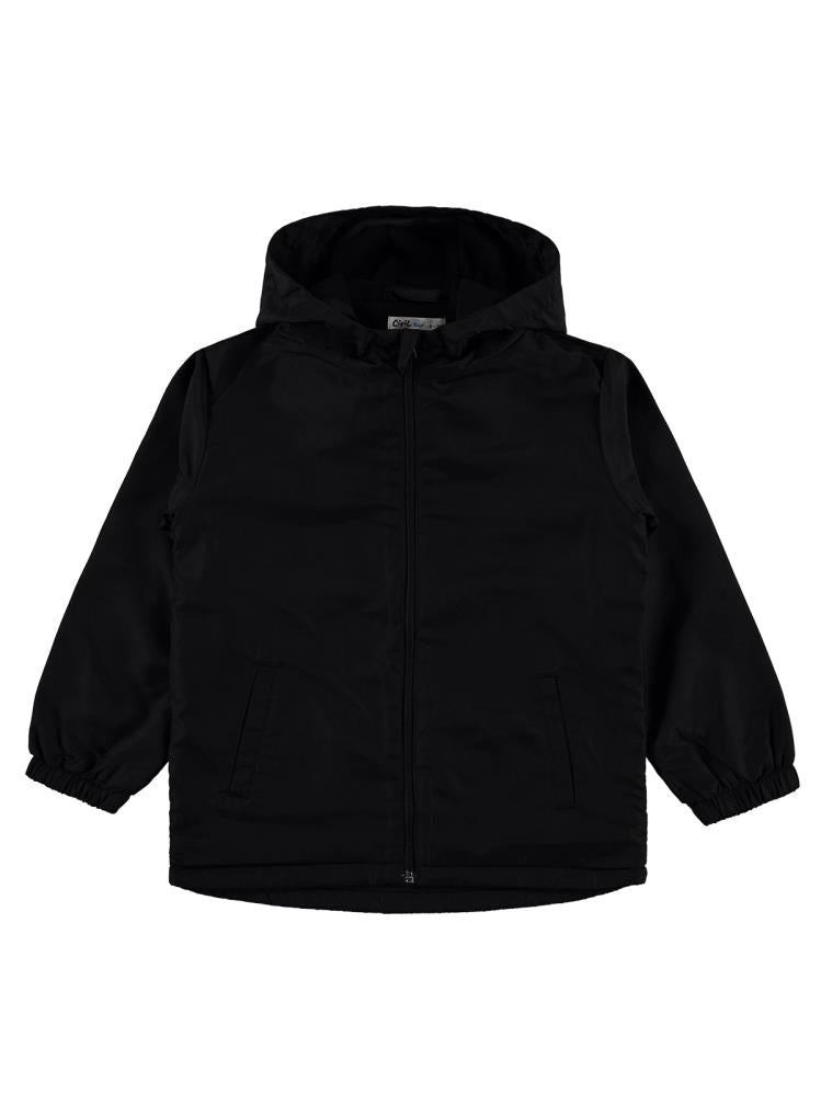 Civil Boys İçi Polarlı Basic 10-13 Yaş Yağmurluk - Siyah