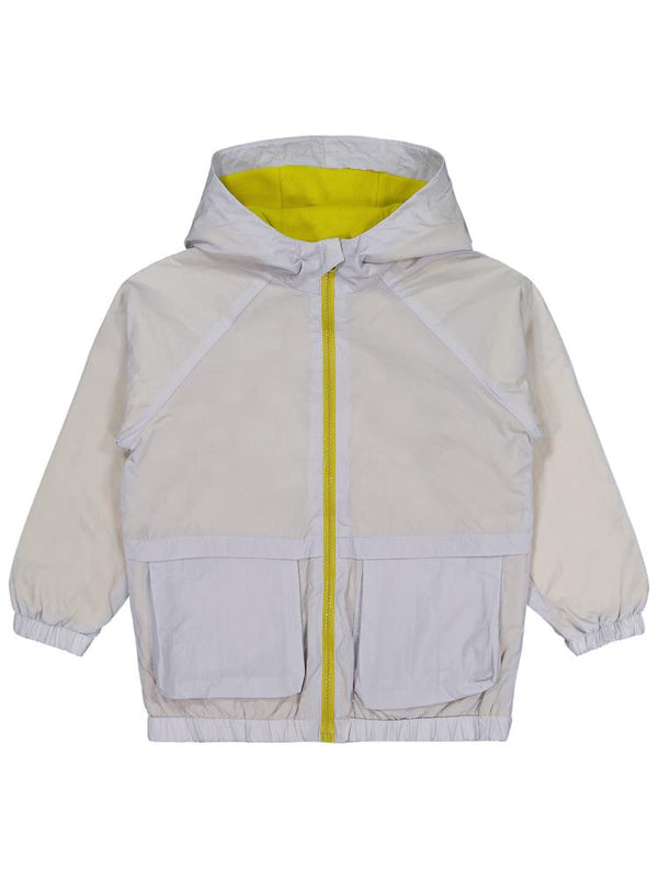 Civil Boys Ready Baskılı Torba Cepli 6-9 Yaş Yağmurluk - Gri