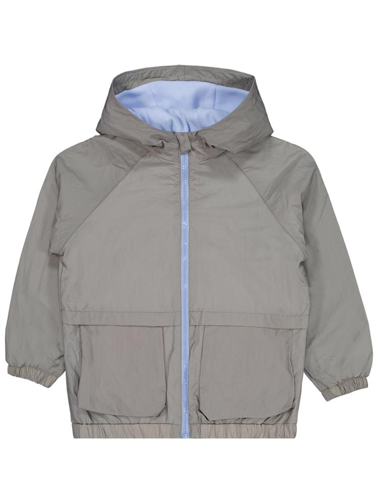 Civil Boys Ready Baskılı Torba Cepli 6-9 Yaş Yağmurluk - Haki