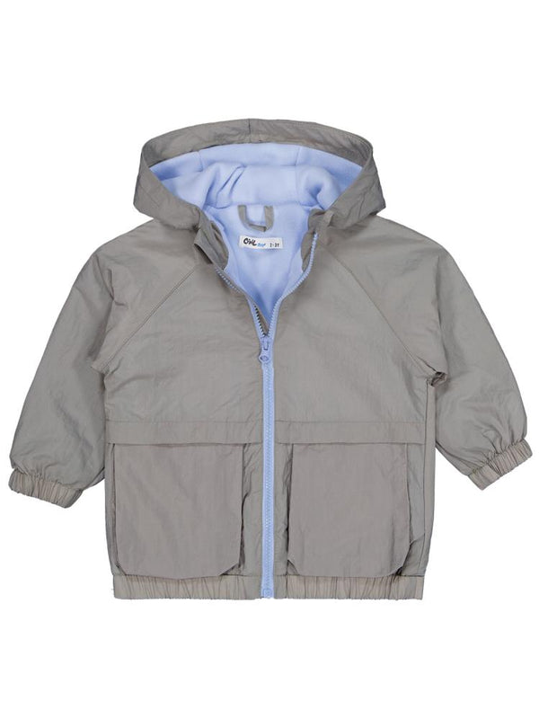 Civil Boys Ready Baskılı Torba Cepli 2-5 Yaş Yağmurluk - Haki