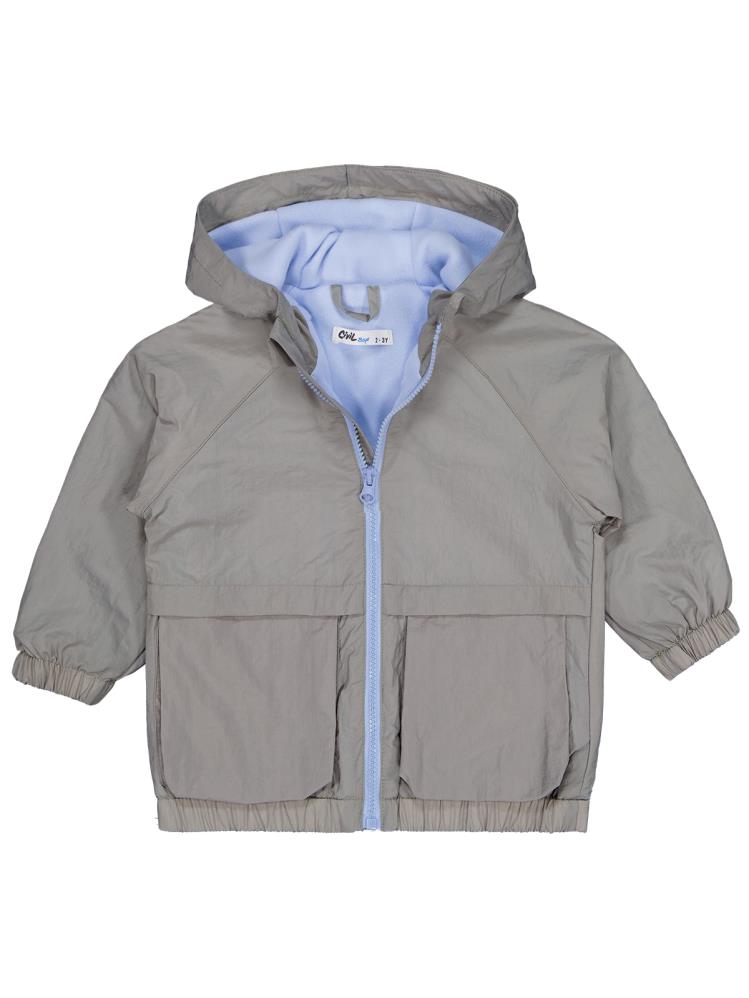 Civil Boys Ready Baskılı Torba Cepli 2-5 Yaş Yağmurluk - Haki