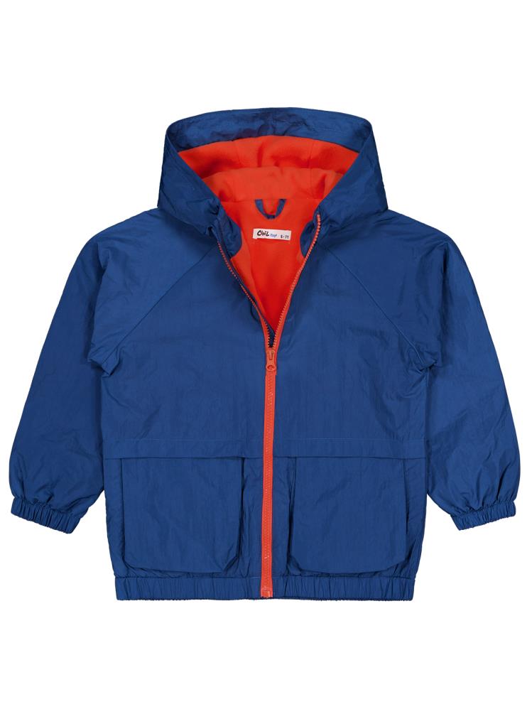 Civil Boys Ready Baskılı Torba Cepli 6-9 Yaş Yağmurluk - Yeşil