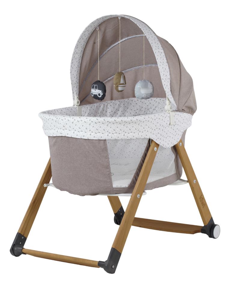 Kiwi Sleeper Portatif Anne Yanı Beşik - Kahverengi