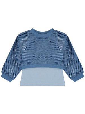 Civil Girls File Atletli 2-5 Yaş Sweatshirt - Yeşil