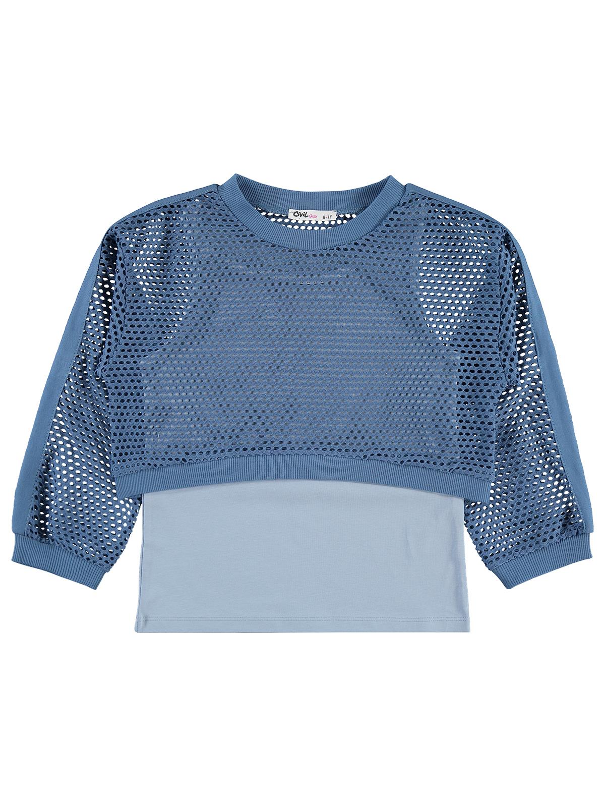 Civil Girls File Atletli 10-13 Yaş Sweatshirt - Yeşil