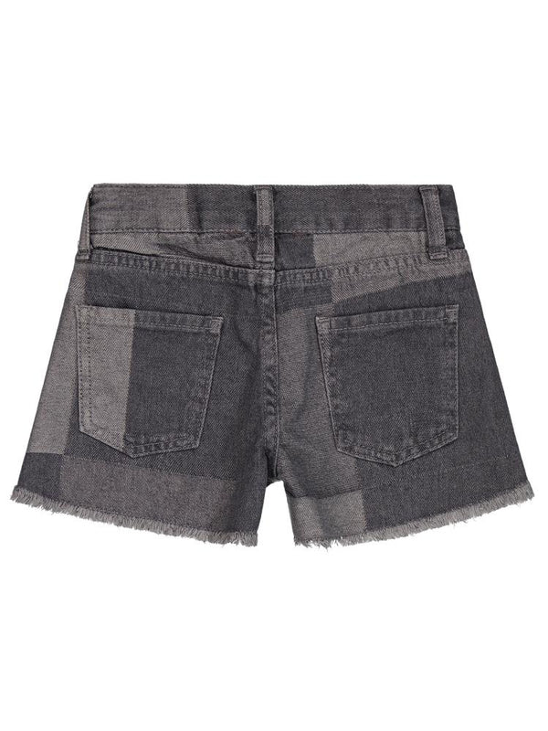 Civil Girls Ekose Desenli 2-5 Yaş Şort - Gri