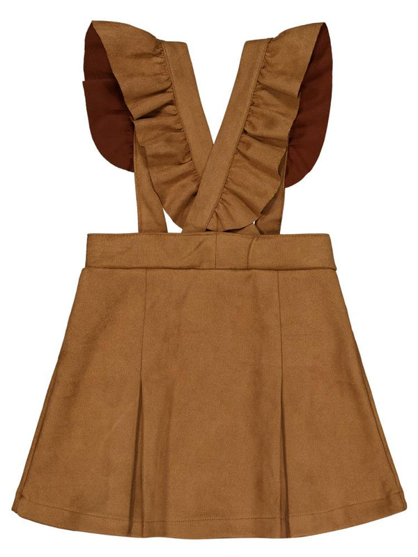 Civil Girls 2-5 Yaş Elbise - Kahverengi