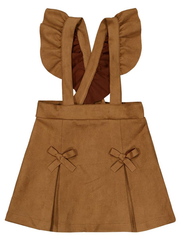 Civil Girls 2-5 Yaş Elbise - Kahverengi