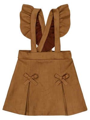 Civil Girls 2-5 Yaş Elbise - Kahverengi