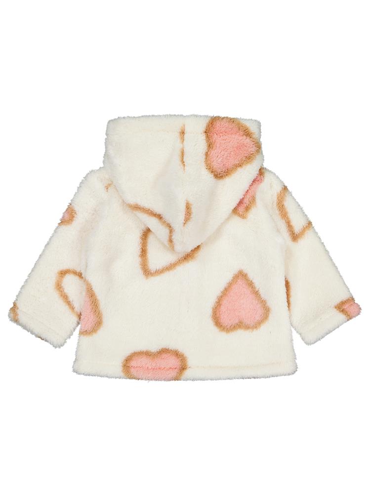 Civil Baby Kalp Baskılı 6-18 Ay Hırka - Pudra