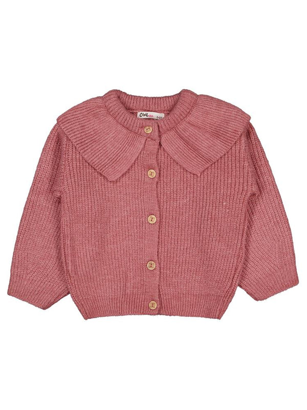 Civil Girls Yakalı 2-5 Yaş Hırka - Pembe