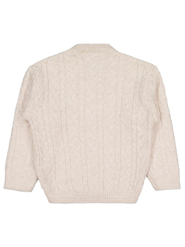 Civil Girls Saç Örgülü 6-9 Yaş Kazak - Bej