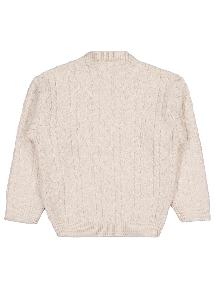 Civil Girls Saç Örgülü 6-9 Yaş Kazak - Bej